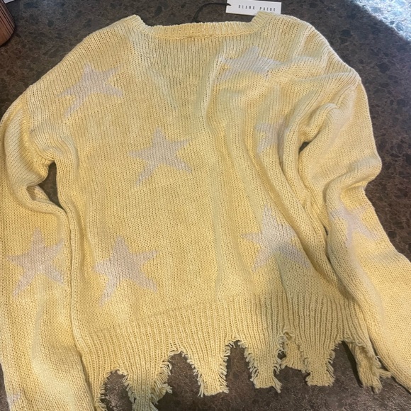 Chic Yellow V-Neck Sweater-Blank Paige - Picture 3 of 5